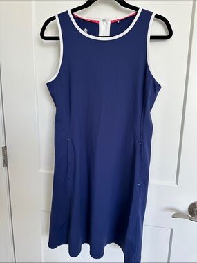 Tommy Bahama Navy Dress with White Trim